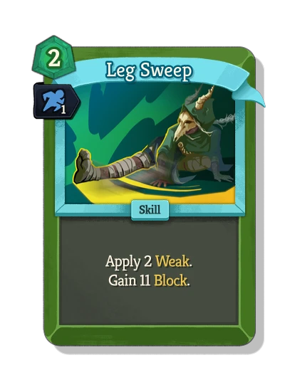 leg_sweep with Agilidad - Slay the Spire 2