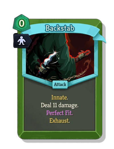 backstab with 完璧な適合 - Slay the Spire 2