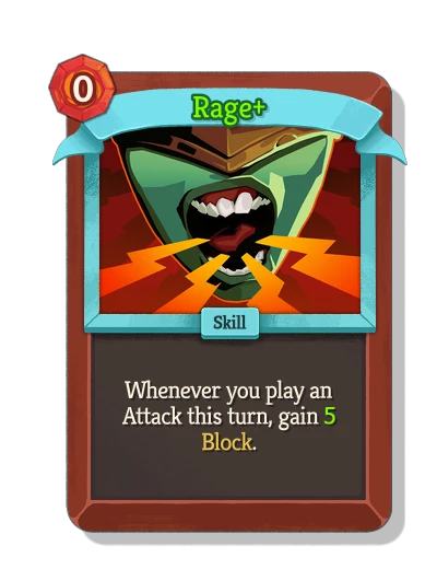 Uncommon Rage Card - Rage - Uncommon Skill - Slay the Spire 2 (sts2) | Spire Codex